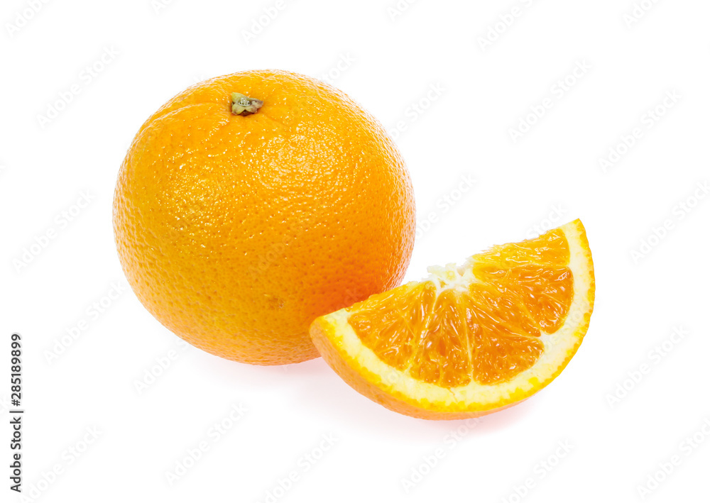 Orange fruit isolated on white background Orange fruit isolated on white background