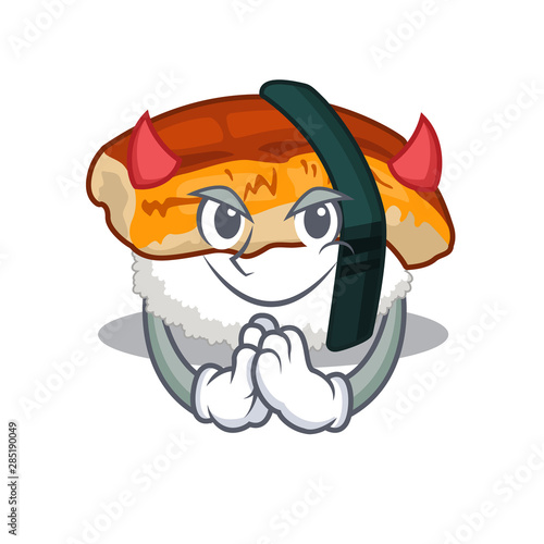 Devil unagi sushi in the character lunchbox