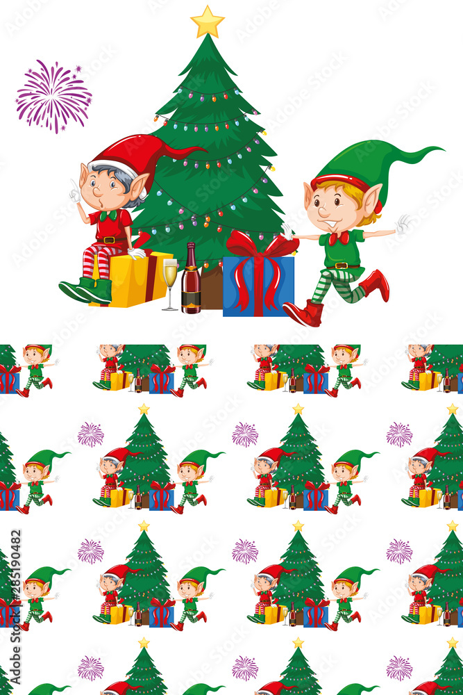 Seamless background design with christmas theme Seamless background design with christmas theme