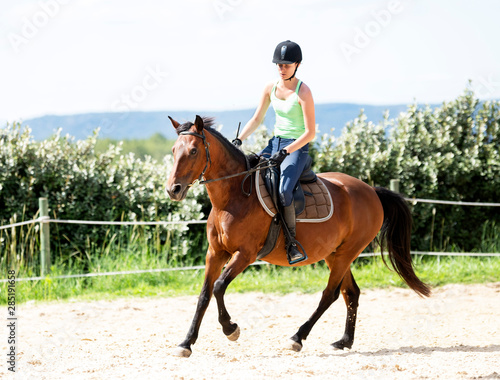 riding girl and horse © cynoclub