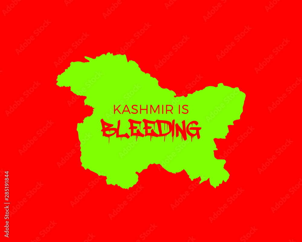 Obraz premium Free Kashmir | Kashmir is Bleeding