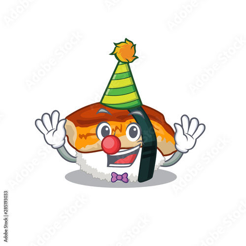 Clown sushi unagi in the cartoon shape