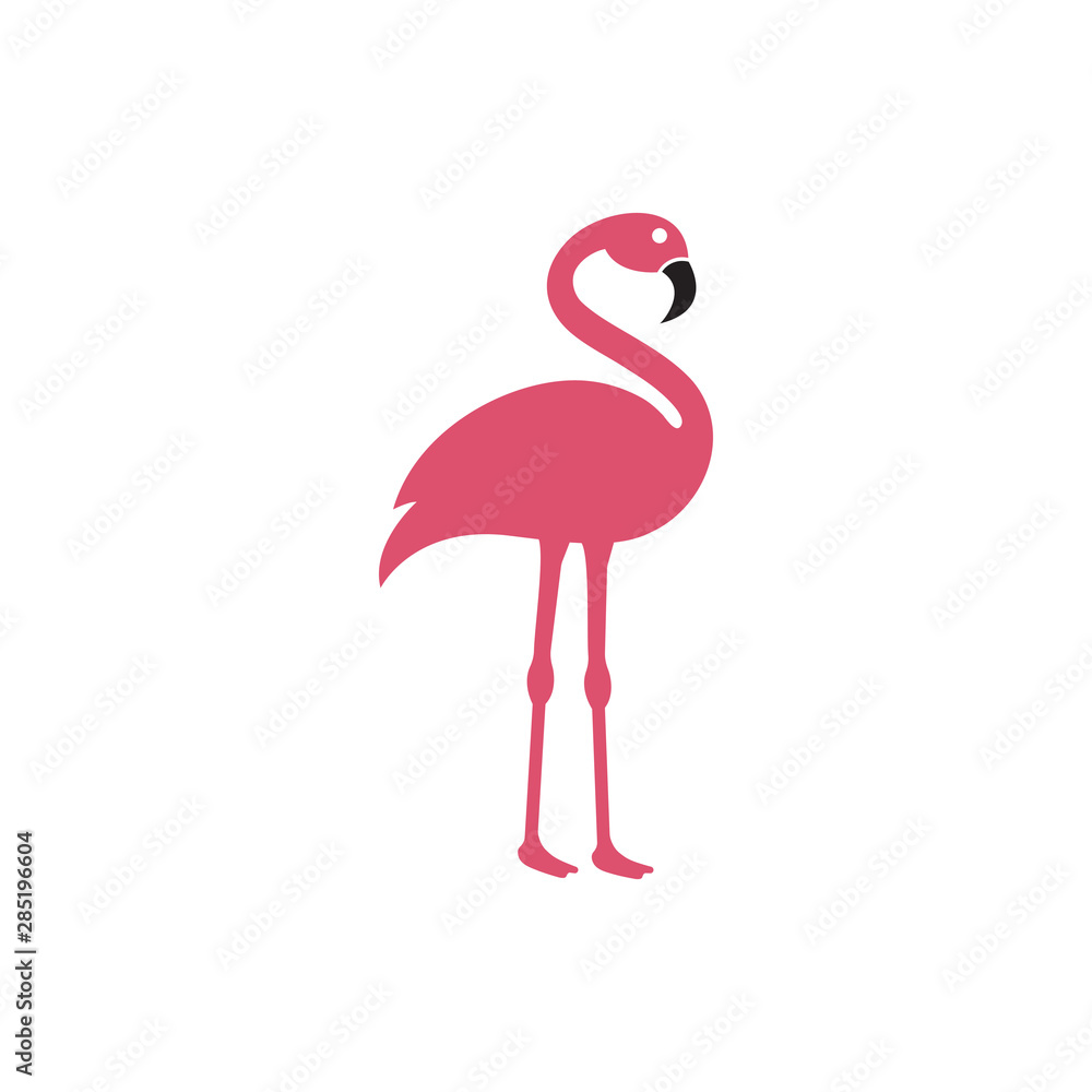 Fototapeta premium Flamingo logo template vector