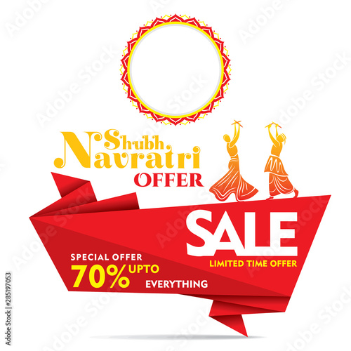 Happy Navratri Festival Banner Design