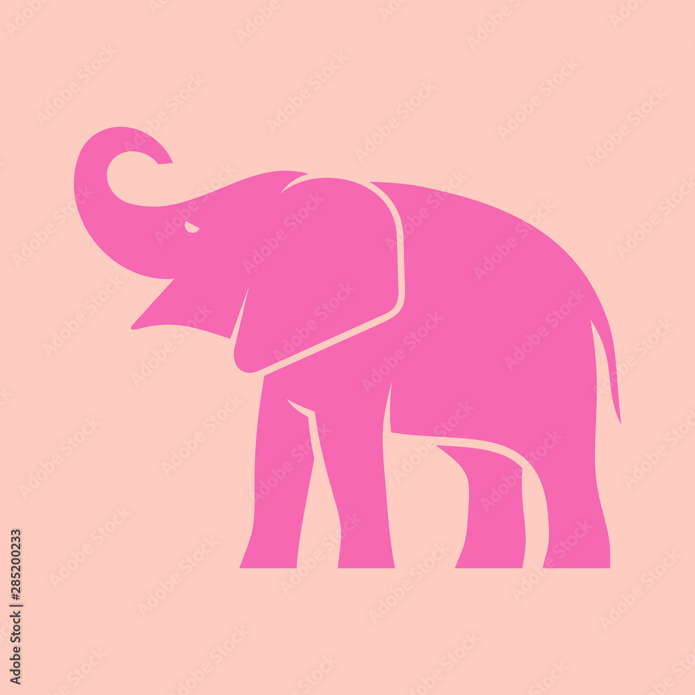 Elephant logo. Icon design. Template elements