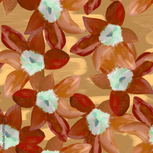 Seamless pattern with flowers. Pattern for print  advertising  web design. Tulips. Stylization  watercolor.