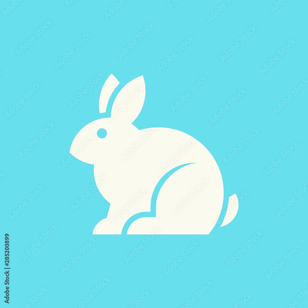 Fototapeta premium Logo królika. Projektowanie ikon. Elementy szablonu