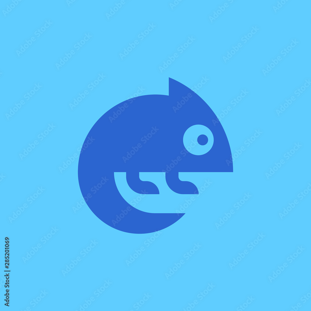 Chameleon Logo. Icon design. Template elements Chameleon Logo. Icon design. Template elements