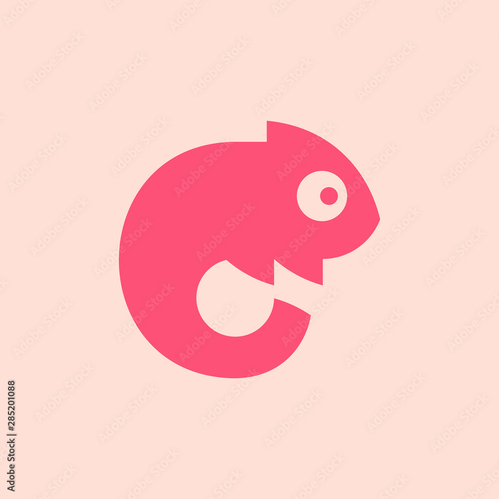Chameleon Logo. Icon design. Template elements Chameleon Logo. Icon design. Template elements