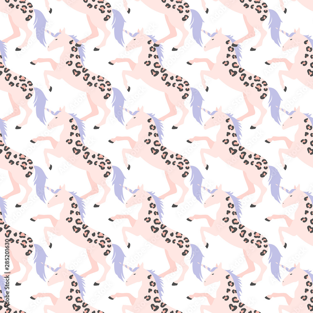 Magic pegasus, unicorn fairy-tale animal vector pattern Magic pegasus, unicorn fairy-tale animal vector pattern