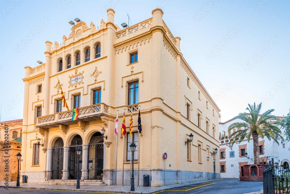 View at the Building of Town hall in Sitges - Spain