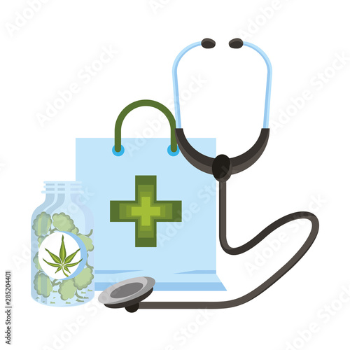 cannabis martihuana sativa hemp cartoon