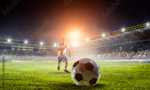 Abstract soccer theme - hottest match moments