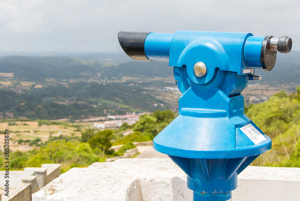 Tower viewer or tourist telescope with magnificent views.
