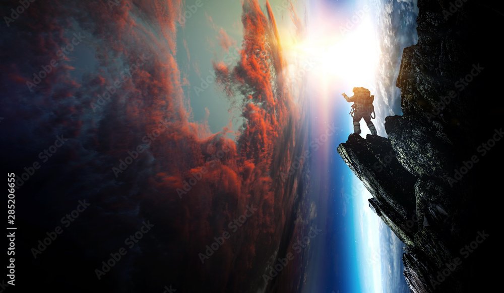 Abstract planets and space background Abstract planets and space background
