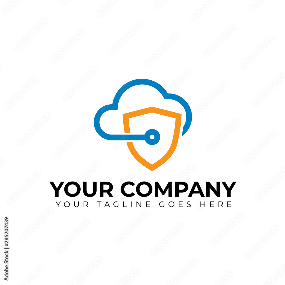 Modern security logo, shield vector icon Modern security logo, shield vector icon