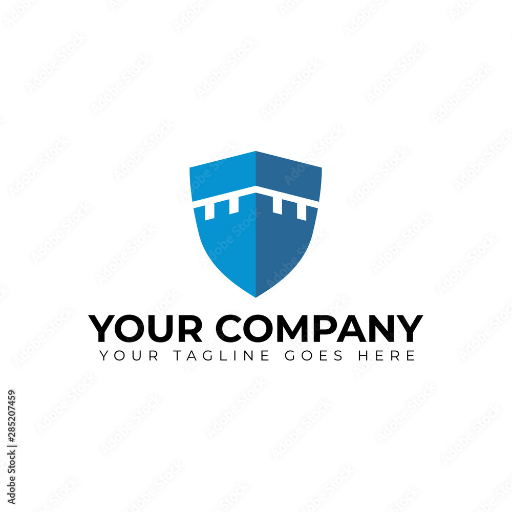 Modern security logo, shield vector icon Modern security logo, shield vector icon