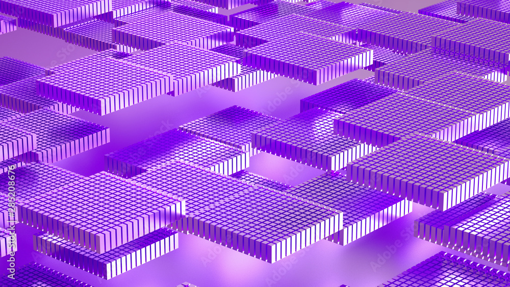 Fototapeta premium Abstract geometry background. 3d illustration, 3d rendering.