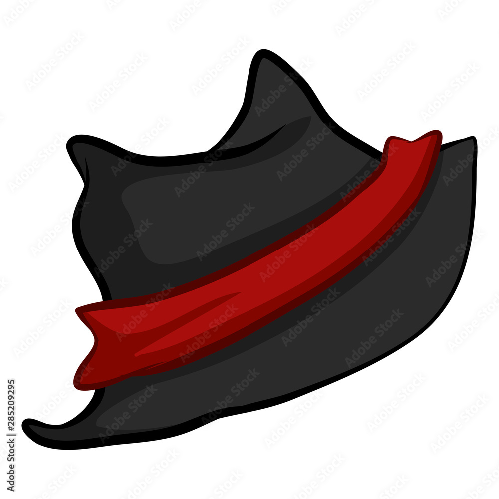 hat isolated illustration on white background hat isolated illustration on white background