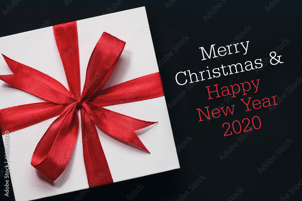 Merry Christmas & Happy new year 2020 with gift. Merry Christmas & Happy new year 2020 with gift.