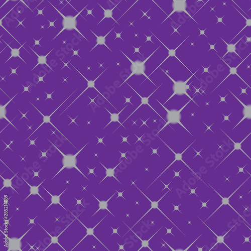 Seamless shiny star with purple background © mrartngm