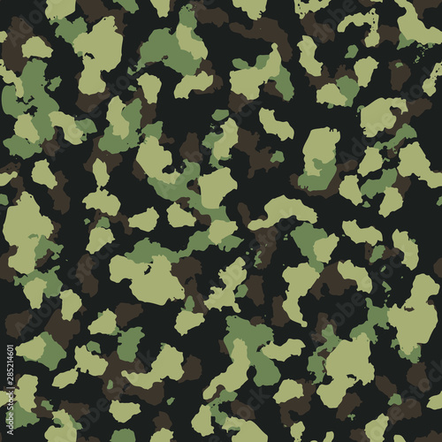 Camouflage Earth Folliage Design Seamless Pattern