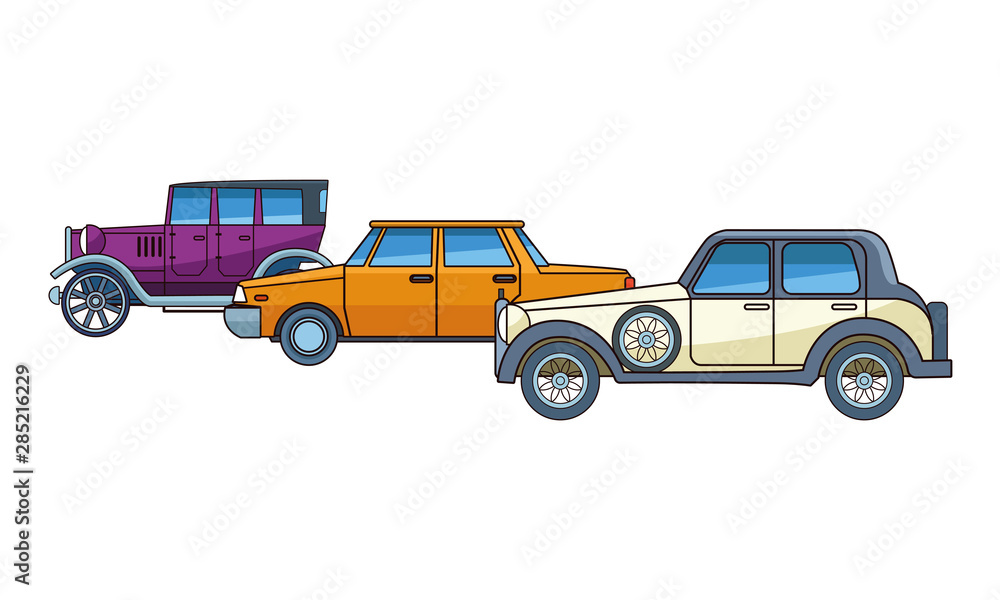 Vintage and classic cars vehicles