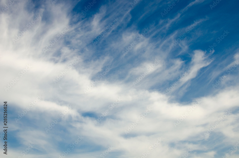 Blue sky with white clouds