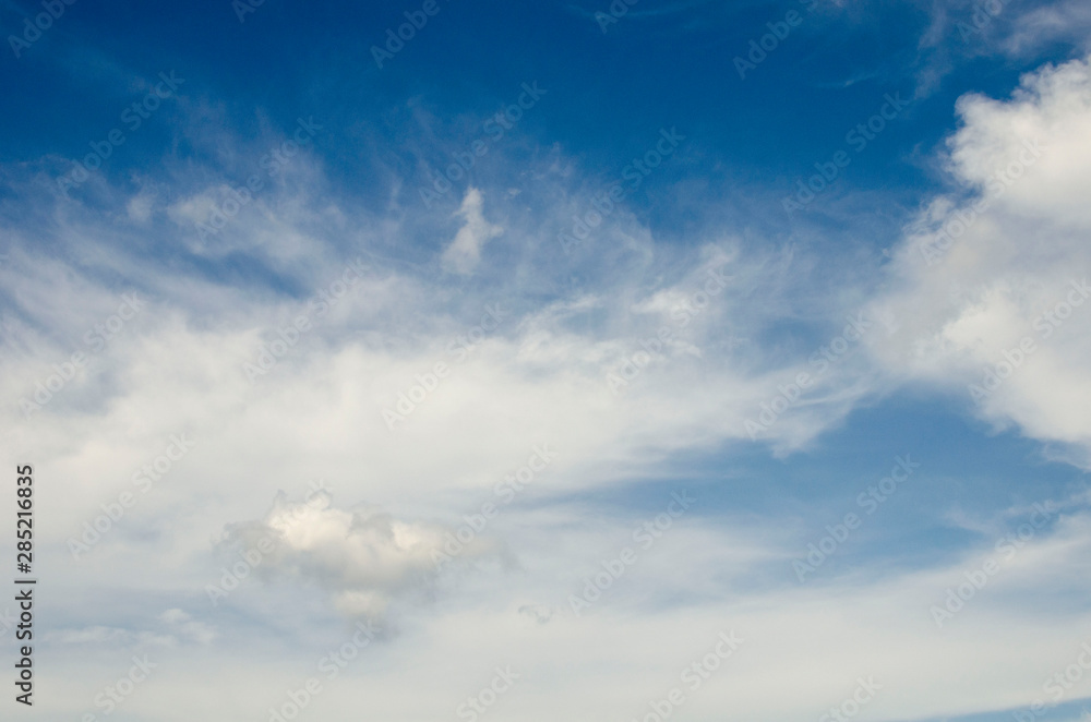 Beautiful white clouds on blue sky on a sunny day Beautiful white clouds on blue sky on a sunny day