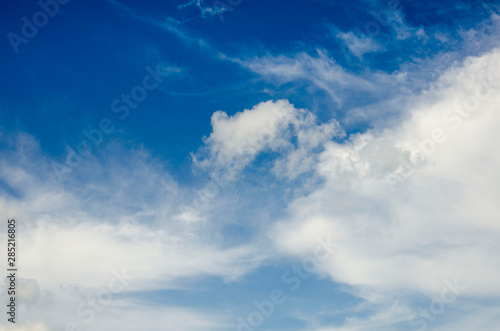 Beautiful white clouds on blue sky on a sunny day © Svetlana