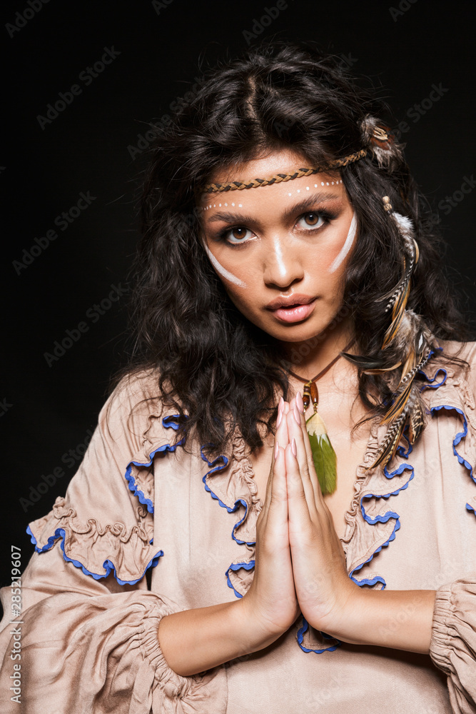 Portrait of a beautiful young brunette woman Portrait of a beautiful young brunette woman