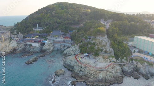 aerial view of haedong yonggung temple in BUSAN SOUTH KOREA photo