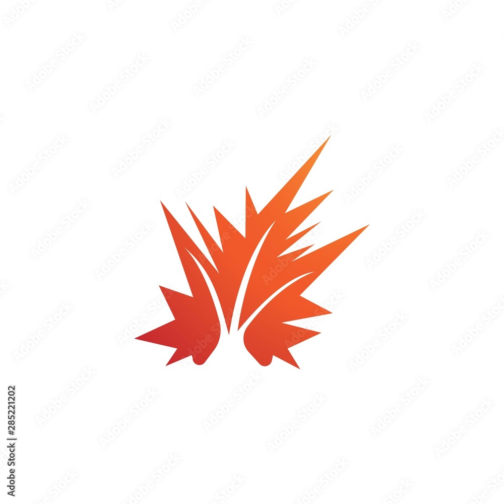 autumn leaf icon vector autumn leaf icon vector