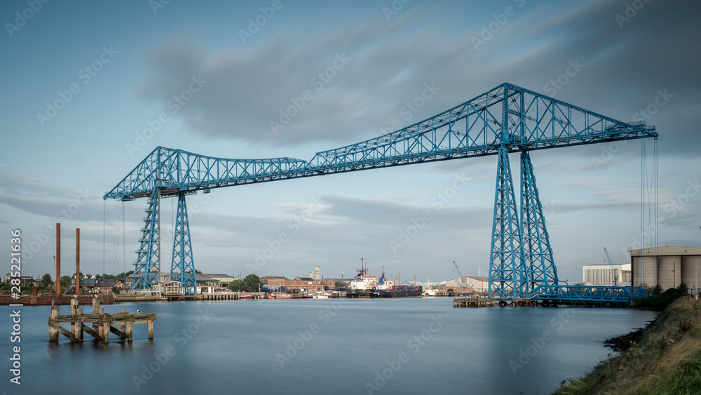 Fototapeta premium Early morning at the Middlesbrough Transporter Bridge