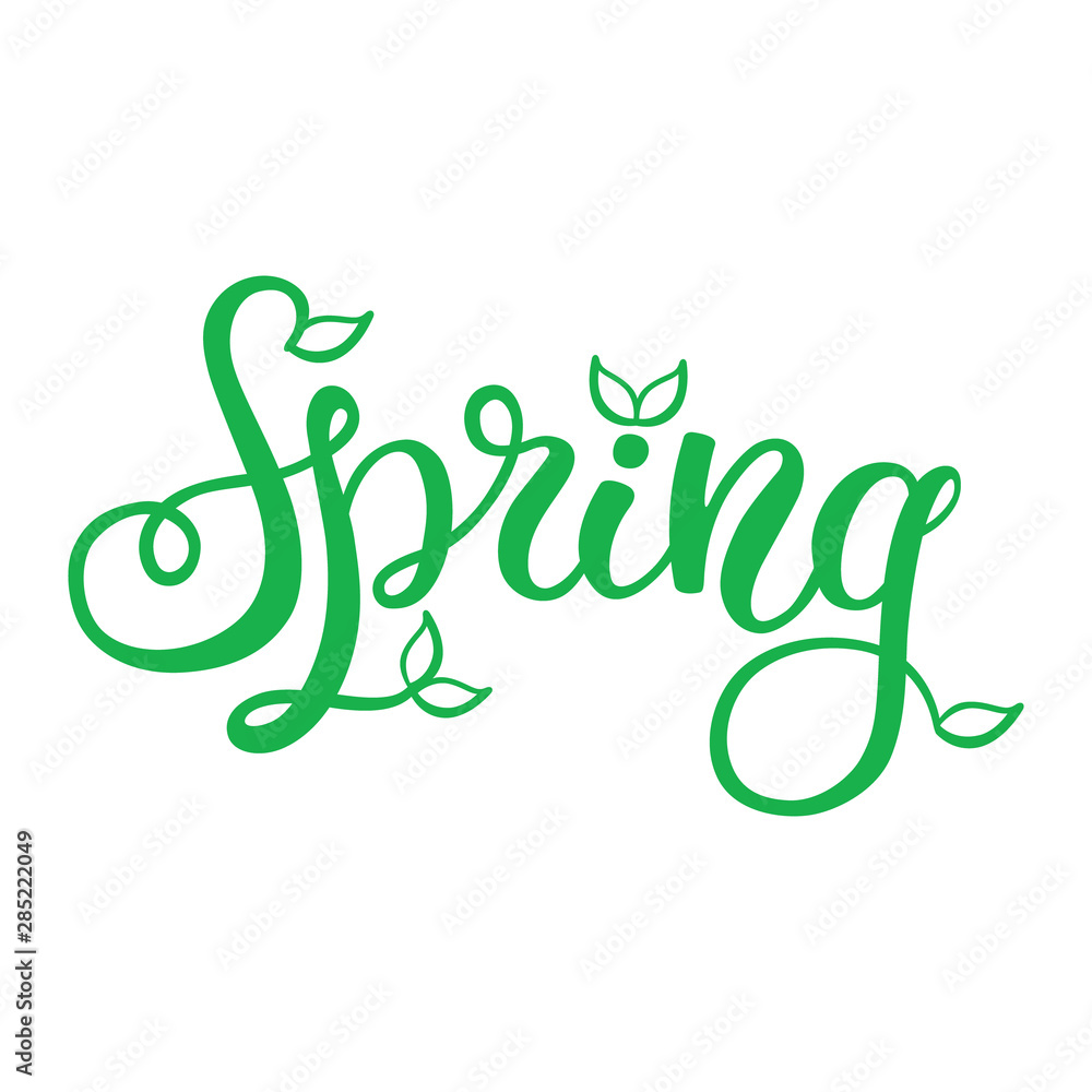 Obraz premium Hand lettering spring