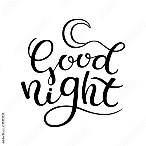 Hand lettering goodnight