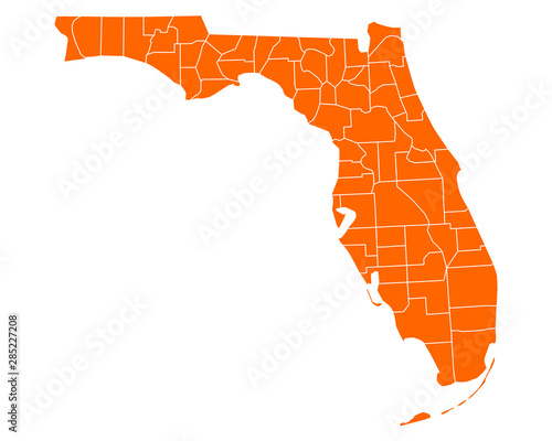 Karte von Florida