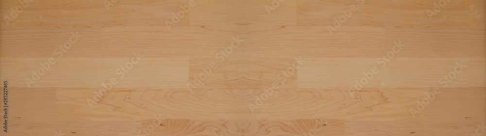 Fototapeta premium braune helle Holztextur - Holz Hintergrund Panorama Banner lang