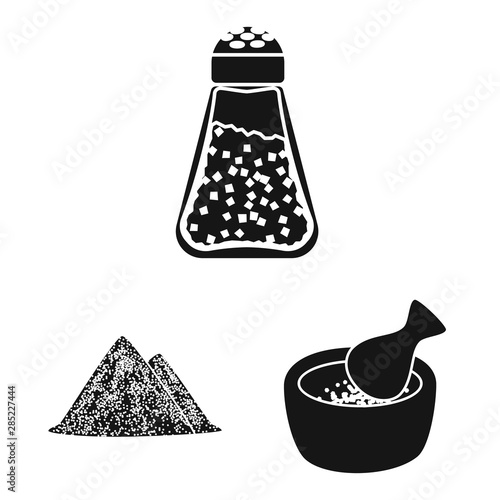 Vector design of natural and baking icon. Collection of natural and food stock symbol for web.