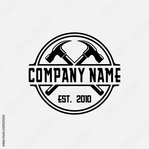 Logo template for contracting and home improvement companies