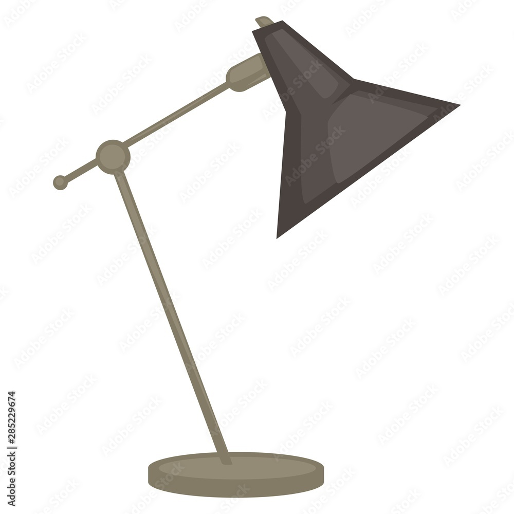 Office lamp isolated object, light and house illumination