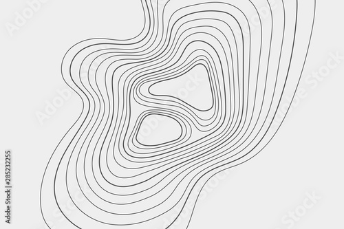 Topography vector illustration. Map on the ground. High lines