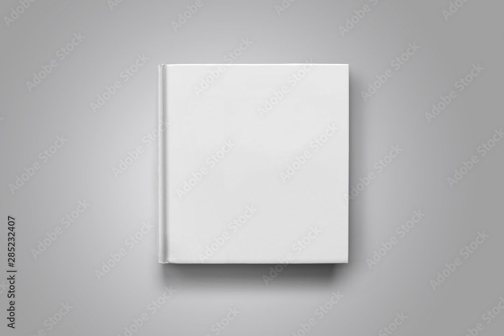 3D illustration Blank brochure on grey background. Book Mock up with space for text 3D illustration Blank brochure on grey background. Book Mock up with space for text
