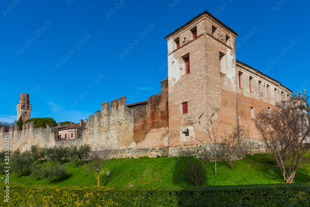 The castle of San Salvatore in the town of Susegana
