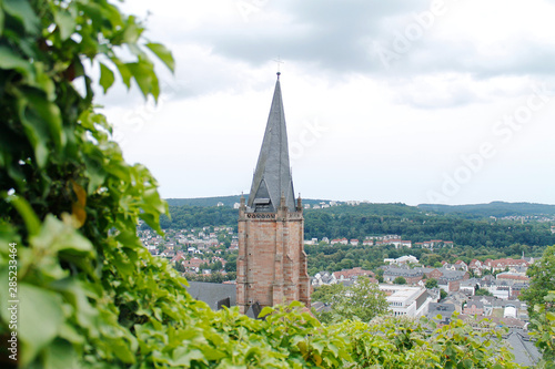Church and buildings in Marburg, Germany