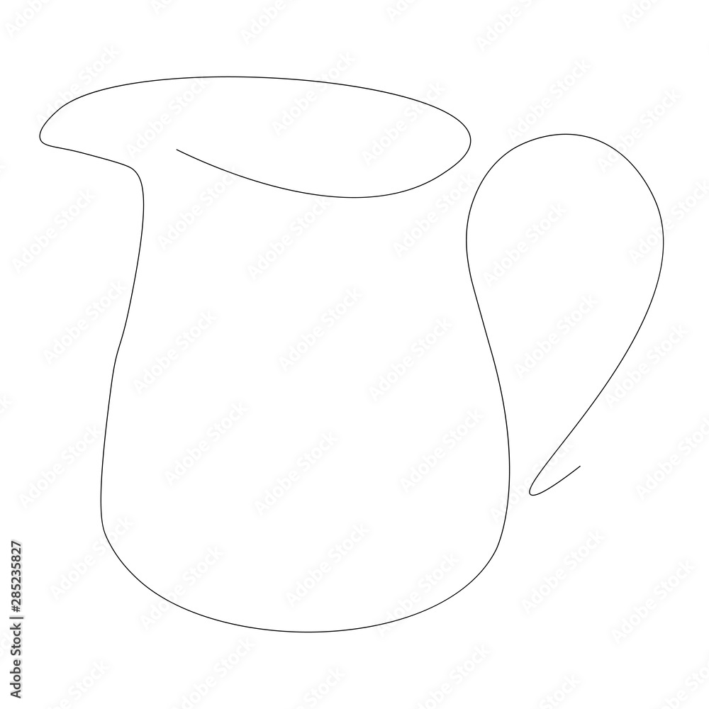 Ceramic jug of water vector illustration Ceramic jug of water vector illustration