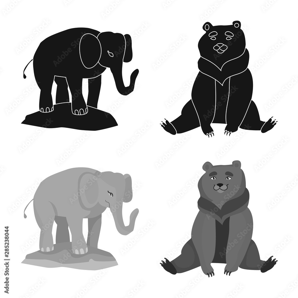 Isolated object of nature and fun logo. Set of nature and entertainment vector icon for stock. Isolated object of nature and fun logo. Set of nature and entertainment vector icon for stock.