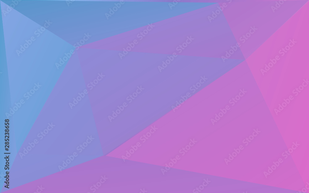 Violet and light blue gradient low poly background. Big triangles pattern, modern design. Geometric gradient background, origami style. Polygonal mosaic template with place for content. Pastel. Vector Violet and light blue gradient low poly background. Big triangles pattern, modern design. Geometric gradient background, origami style. Polygonal mosaic template with place for content. Pastel. Vector