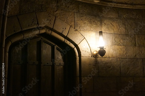 Old stone building Antique lighting