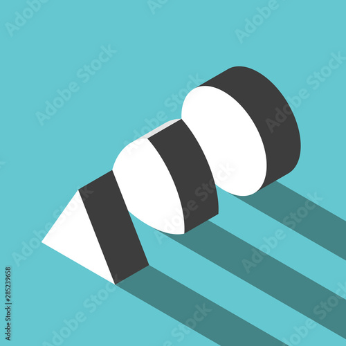Geometric shapes, development concept